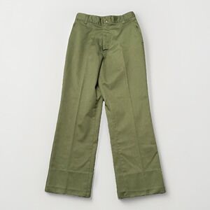 Vintage Boy Scouts Mens Cargo Pants 27x27 Camping Hiking Uniform Olive Green USA